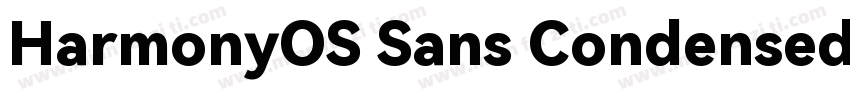 HarmonyOS Sans Condensed Black字体转换